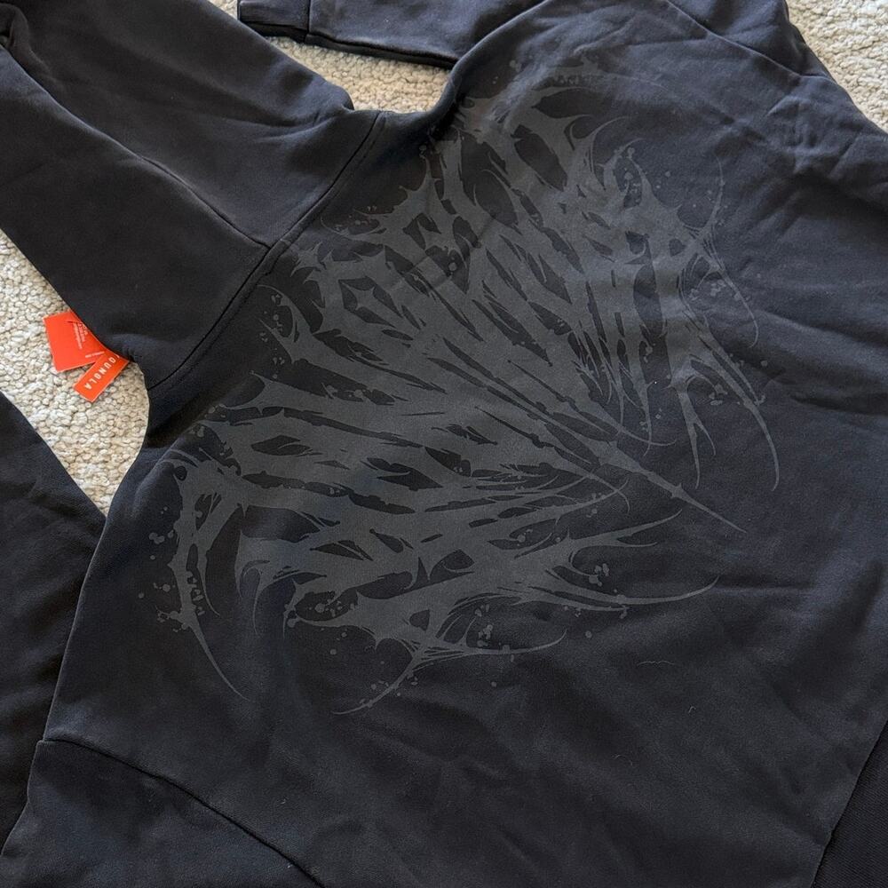 Men's YoungLA (SoldOut) 5028 HEAVY SUPERSIZED CHAOS HOODIES XL, NWT, BlackWash